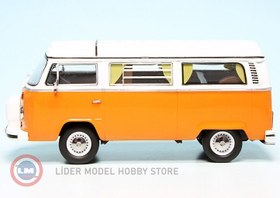Resim 1:43 Schuco 1962 Volkswagen T2b Campingbus Luxusbus 