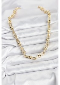 Resim Pirinç Gold Renk Tifani Model Kadın Kolye - Ebj260123w39209 Renkli 
