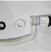 Resim Chenkestoreone Banyo Lavabo Tahliye Kiti Esnek P Sifonlu Beyaz Koku Onleyici 1-1/4 Ve 1-1/2 Inç 