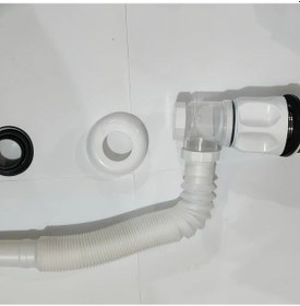 Resim Chenkestoreone Banyo Lavabo Tahliye Kiti Esnek P Sifonlu Beyaz Koku Onleyici 1-1/4 Ve 1-1/2 Inç 