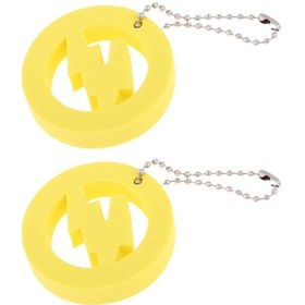 Resim Dolıty 2 Parça Yuvarlak Şamandıra Eva Yüzer Anahtarlık Sarı 