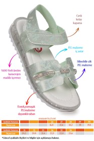 Resim Kiko Kids Velino Kız Çocuk Sandalet Mint Yeşili 