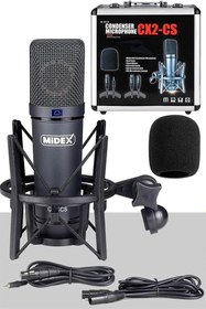 Resim Midex Exclusive Paket-6 Stüdyo Ekipmanları Seti (Monitör Mikrofon Ses Kartı Kulaklık) 