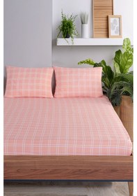 Resim Pes Lastikli Çarşaf Seti Tek Kişilik Tavşancık Kombin Pembe Pembe 