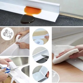 Resim Su Sızdırmaz Banyo Mutfak Lavabo Küvet Izolasyon Şerit Bant,lavabo Kenar Bandı 3.2 mt x 38 mm 