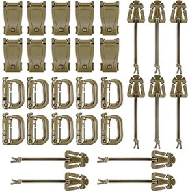 Resim Dolıty 30x Karabina Klipler Yürüyüş Anahtarlık D Çamur 