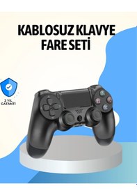 Resim Bfs Ps4 Uyumlu Kablosuz Oyun Kolu Ergonomik Çift Titreşimli 