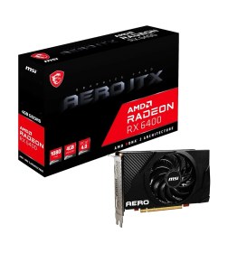 Resim Hype Store Msı VGA Radeon Rx 6400 Aero Itx 4g RX6400 4gb Gddr6 64B Pcıe 4.0 X4 (1xdp 1xhdmı) Ekran Kartı 