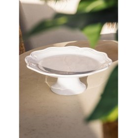 Resim The Mia Grande Pasta Kek Standı Beyaz 33X12 cm GRD0017 