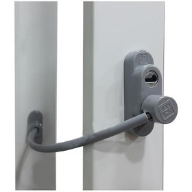 Resim 5 Adet Penkid Çelik Halatlı Pvc Pencere Çocuk Emniyet Kilidi Gri 