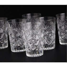 Resim Paşabahçe Göz Dekor Kesme Su Bardak 6'lı 