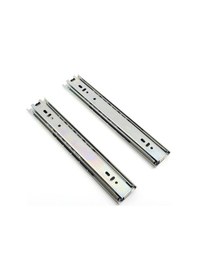 Resim Canex Teleskopik Bilyalı Ray 43x45 Cm Çekmece Rayı Takım Gri 