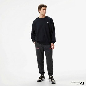 Resim Nike Chicago Bulls City Edition Erkek Siyah Basketbol Eşofman Altı 