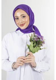 Resim Latte Brisa Vual Eşarp /1196 - Mor 