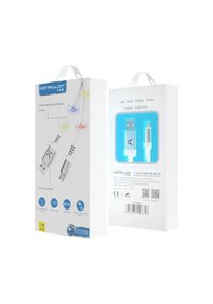 Resim Durukar Dc09 Ses Duyarlı Işıklı Micro Usb Kablo 1m 2a - Beyaz 