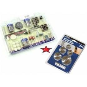 Resim Banco Proxxon 111 Parça Gravür ve 6 Parça Ahşap Kesme Disk Seti 