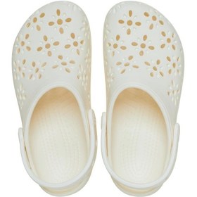 Resim Crocs Classic Floral Cut Out Kadın Terlik C-cro210927g010wv Beyaz 