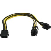 Resim Alfais 4880 Pci-E 8 Pin Ekran Kartı Express Power Güç Çoklayıcı Y Kablosu 