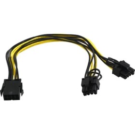 Resim Alfais 4880 Pci-E 8 Pin Ekran Kartı Express Power Güç Çoklayıcı Y Kablosu 