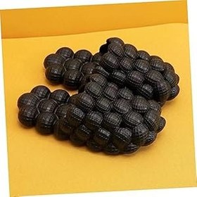 Resim GALPADA Siyah Erkek Terlik Eva Ev Terliği Erkek Terlik Erkek Terlik 