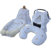 Resim Wellsoft&müslin Babynest Seti - 5 Parça 