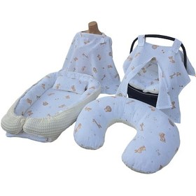 Resim Wellsoft&müslin Babynest Seti - 5 Parça 