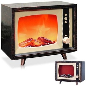 Resim Dekoratif Tv Tasarımlı Ledli Şömine Lamba 18x22cm Aalk2511 