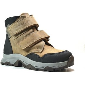 Resim Raker 805 Hakiki Yağlı Deri Kum Cırtlı Ortopedik Erkek Çocuk Bot Bej - Kum 