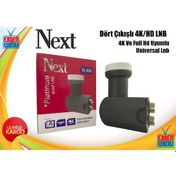 Resim Next Ye-404 Dört Çıkışlı Dörtlü Quad Lnb Dörtlü Lnb - 4K ve Hd Uydu 