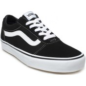 Resim Vans VN0A36EMC4R1 MN Ward Suede Canvas Ayakkabı Beyaz - Siyah 