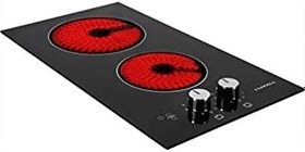 Resim Luxell V3-02 P Ikili Vitro Seramik Ankastre Elektrikli Ocak 
