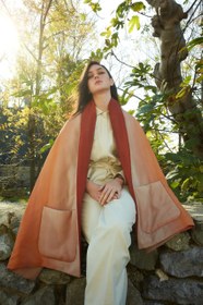 Resim Ipek Akarca %100 Silk Sunset Pancho - Tek beden 