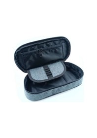 Resim Bback Kumaş Kalem Kutusu Oval Gri N318 