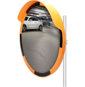 Resim Otopark Çıkış Aynası Trafik Ayna Direği Seti Trafik Güvenlik Aynası 80 Cm Ve 2m Ayna Direği 
