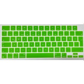 Resim Arabulalaca MacBook Uyumlu Air 15 A2941 M2 Türkçe Klavye Koruyucu Yeşil 