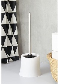 Resim Klozet Fırçası Beyaz Paslanmaz Siyah 