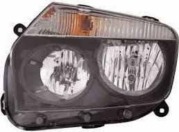 Resim Dacia Duster 2010-2013 Far Sol Siyah Çerçeveli Manuel Ayarlı 