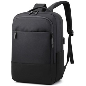 Resim Monyee 15.6 İnç Usb Bağlantılı Sırt Çantası, Büyük Kapasiteli Moda Ve İş Kullanımı İçin Laptop Çantası 