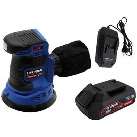 Resim Hyundai HSO202 Akülü Eksantrik Zımpara 20V 2Ah Akü ve Şarj Cihazı 