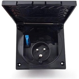 Resim Shuıvan Dış Elektrik Besleme Prizi Kapaklı Emniyetli 16ah - Siyah-958 