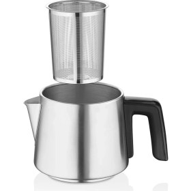 Resim ÖZKENT Gurme Çay Keyfi Paslanmaz Çelik Süzgeçli (1,8+1 L) 