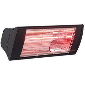 Resim Goldsun Supra GSS20 2000W Suya Dayanıklı (IP55) Duvar Tipi Dış Mekan Elektrikli Infrared Isıtıcı Siyah 