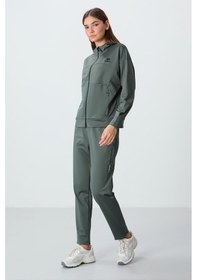 Resim Tommy Life Çağla Kapüşonlu Gizli Cep Detaylı Standart Kalıp Kadın Eşofman Takımı - 95306 Çağla 