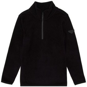 Resim U.S. Polo Assn. Erkek Çocuk Yarım Fermuarlı Siyah Polar Sweatshirt 50298060-VR046 