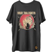 Resim Top Glory Muay Thai Baskılı Penye Sporcu T-Shirt 