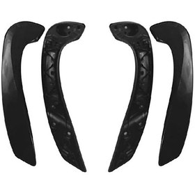 Resim KAYA KR-588 Kapı İç Kolçak Komple Takım R-L Siyah Fluence-Megane 3 