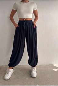 Resim NFA WEAR Kadın Modal Kumaş Yumuşak Dokulu Cepli Şalvar Pantolon 