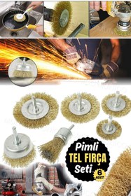 Resim Munico Matkap Ucu Tel Fırçaları: Boya ve Pas Sökme için İdeal Araç Seti Günlük veya Sanatsal Kullanım 