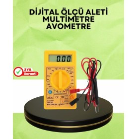 Resim Teknoşık Profesyonel Dijital Multimetre Volt Amper Direnç Ölçümü 