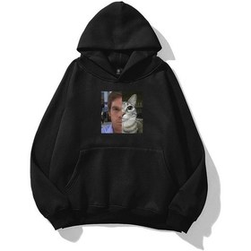 Resim Kadın Dexter Cat Sweatshirt Siyah Siyah 